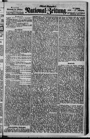 Nationalzeitung vom 27.10.1858