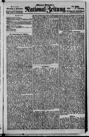 National-Zeitung vom 03.11.1858