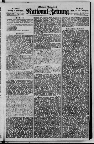 Nationalzeitung vom 05.11.1858