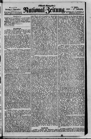 Nationalzeitung vom 05.11.1858