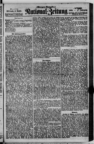 Nationalzeitung vom 17.11.1858