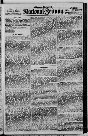 Nationalzeitung vom 19.11.1858