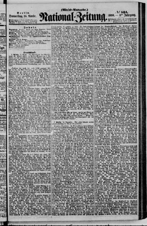 Nationalzeitung on Nov 25, 1858