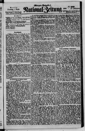 Nationalzeitung vom 07.12.1858