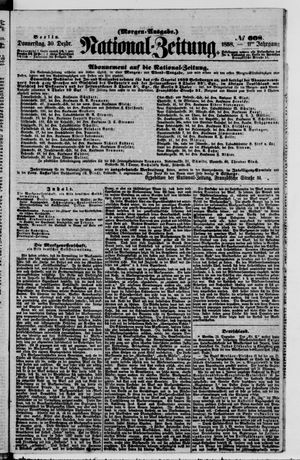 Nationalzeitung vom 30.12.1858