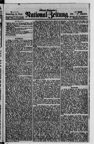 Nationalzeitung vom 30.12.1858