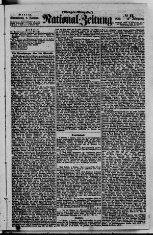Nationalzeitung vom 08.01.1859