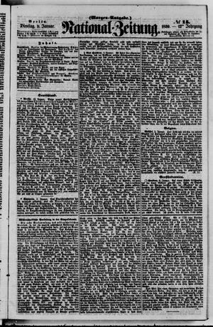 Nationalzeitung vom 11.01.1859