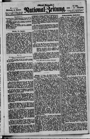 Nationalzeitung vom 12.01.1859