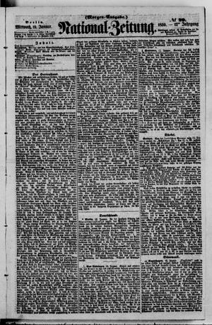 Nationalzeitung vom 19.01.1859