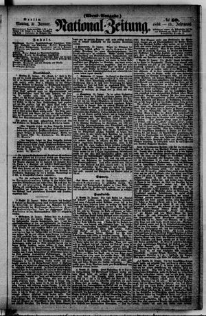 Nationalzeitung vom 31.01.1859