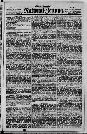 Nationalzeitung vom 08.02.1859
