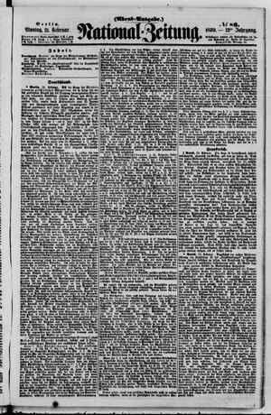 Nationalzeitung vom 21.02.1859