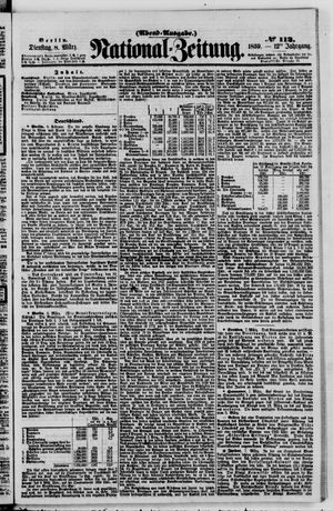 Nationalzeitung vom 08.03.1859