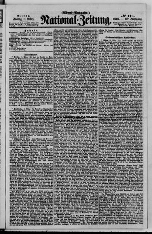 Nationalzeitung vom 11.03.1859