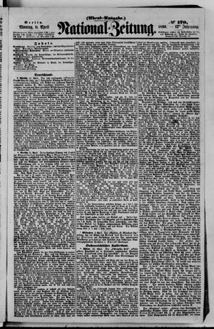 Nationalzeitung vom 11.04.1859
