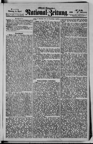 Nationalzeitung vom 18.04.1859