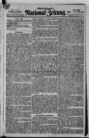 Nationalzeitung vom 26.04.1859