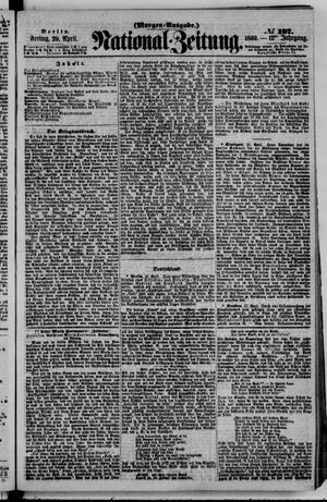 Nationalzeitung vom 29.04.1859