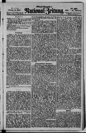 Nationalzeitung vom 29.04.1859