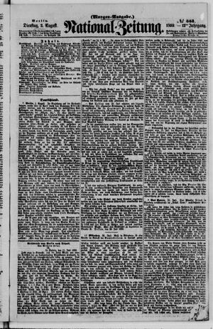 Nationalzeitung vom 02.08.1859