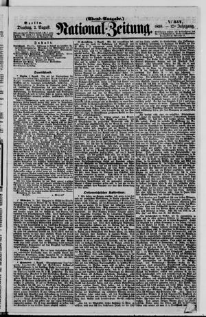 Nationalzeitung vom 02.08.1859