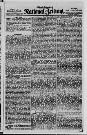 National-Zeitung vom 03.08.1859