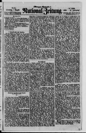 Nationalzeitung vom 07.08.1859