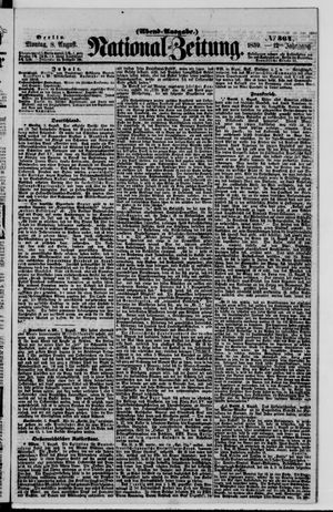 Nationalzeitung vom 08.08.1859