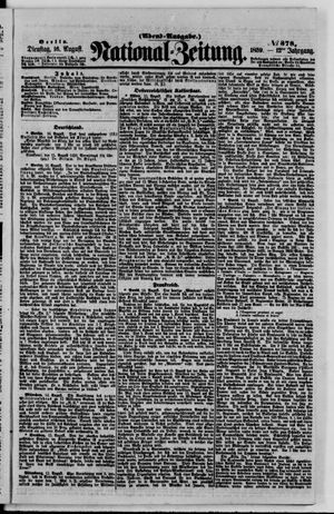 Nationalzeitung vom 16.08.1859