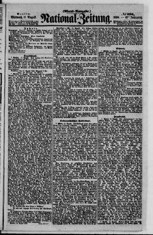 Nationalzeitung vom 17.08.1859