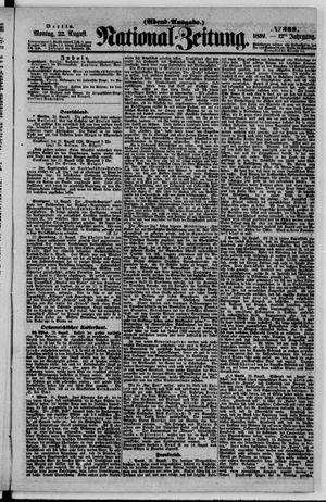 Nationalzeitung vom 22.08.1859