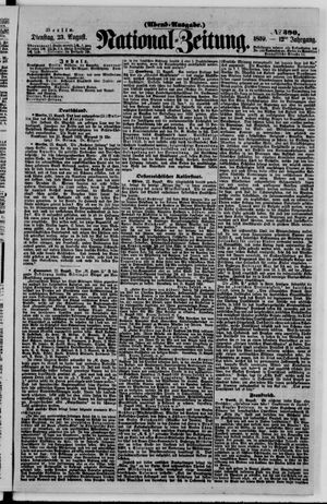 Nationalzeitung vom 23.08.1859