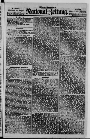 Nationalzeitung vom 24.08.1859