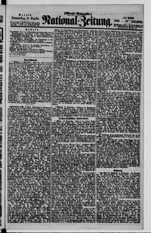 Nationalzeitung vom 15.09.1859