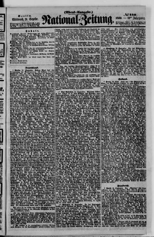 Nationalzeitung on Sep 21, 1859
