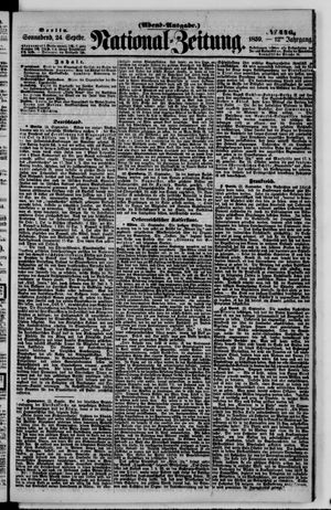 Nationalzeitung on Sep 24, 1859