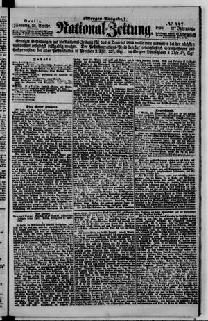 Nationalzeitung vom 25.09.1859