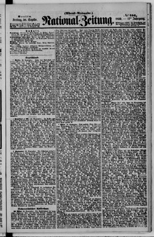 Nationalzeitung on Sep 30, 1859