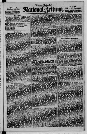 Nationalzeitung vom 04.10.1859