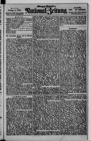 Nationalzeitung vom 14.10.1859