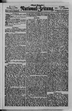 Nationalzeitung vom 18.10.1859
