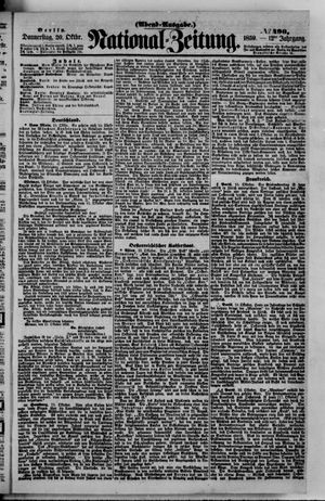 Nationalzeitung vom 20.10.1859