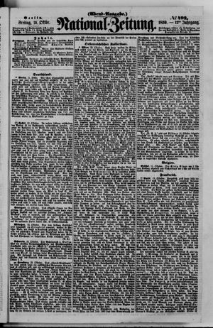 Nationalzeitung on Oct 21, 1859