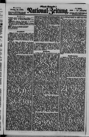 Nationalzeitung vom 28.10.1859