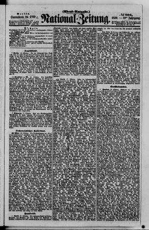 Nationalzeitung on Oct 29, 1859