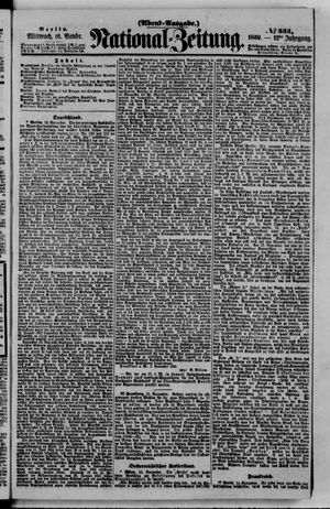 Nationalzeitung vom 16.11.1859