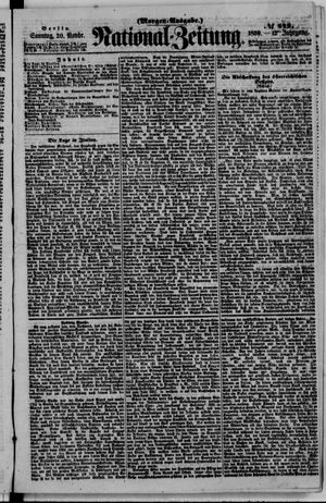 Nationalzeitung vom 20.11.1859