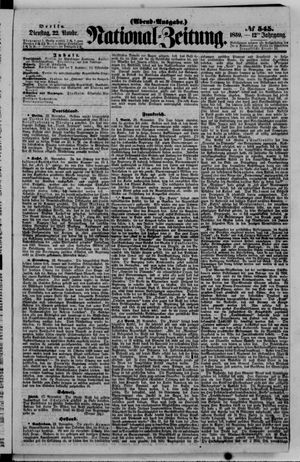 Nationalzeitung vom 22.11.1859