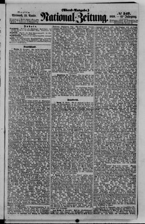Nationalzeitung on Nov 23, 1859
